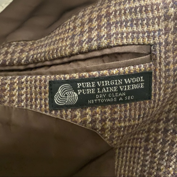 Vintage Wool Houndstooth Blazer - Picture 4 of 7